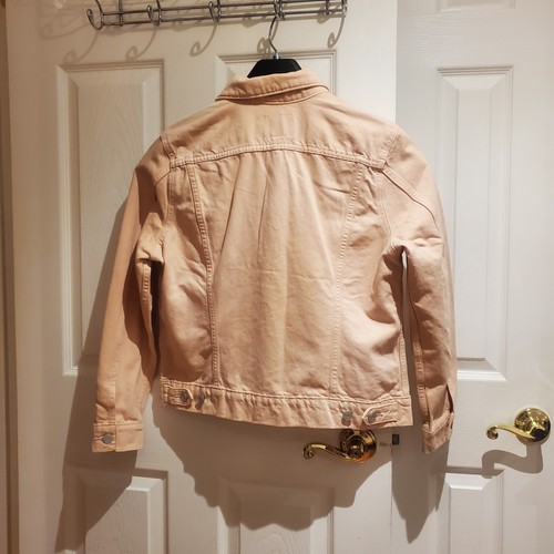 Chaqueta Lucky Brand Para Mujer GRANDE Rosa Rubor Tomboy Trucker Denim Nueva Con Etiquetas - Imagen 5 de 16