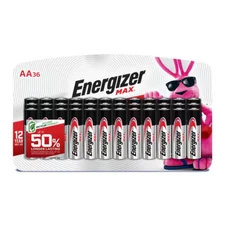 Max Aa Batteries (36-Pack), Double A Alkaline Batteries