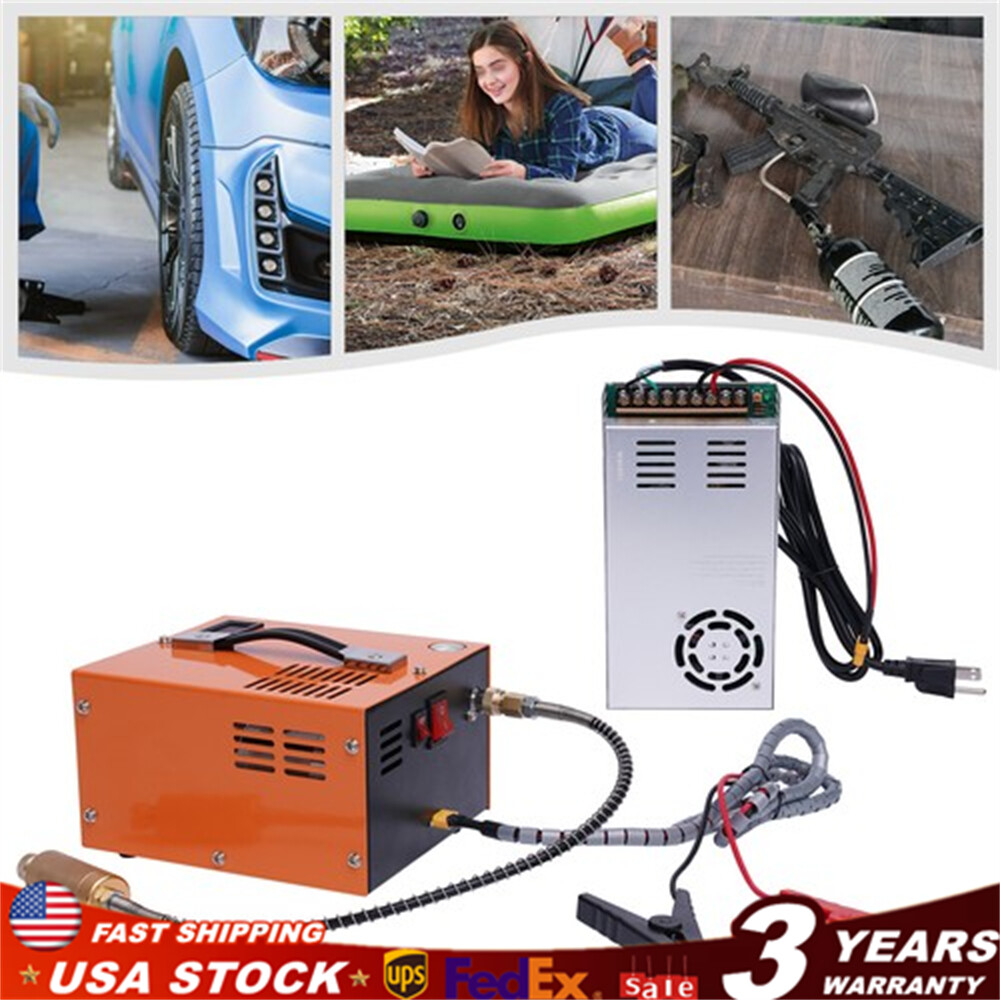 PCP Air Compressor 4500PSI Transformer 110V AC/12V for Airgun Scuba Paintball