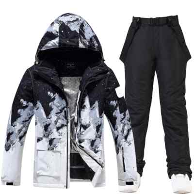 Men Women Snow Suit Snowboarding Clothing Winter Outdoor Ski Set Jackets + Pants