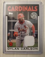 Dylan Carlson RC 2021 Topps Relic 1986 Relic Insert St. Louis Cardinals #86BR-DC
