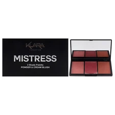 3 Shade Palette Powder and Cream Blush - Mistress by Klara for Women - 0.35 oz