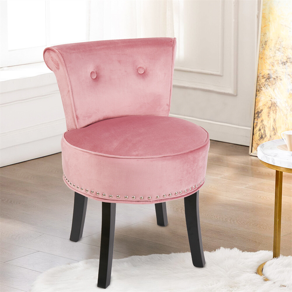 Padded Sponge Seat With Backrest Wooded Legs