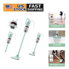 Versatile Corded Stick Vacuum for Pet Hair & Hardwood - Mini Electric Broom