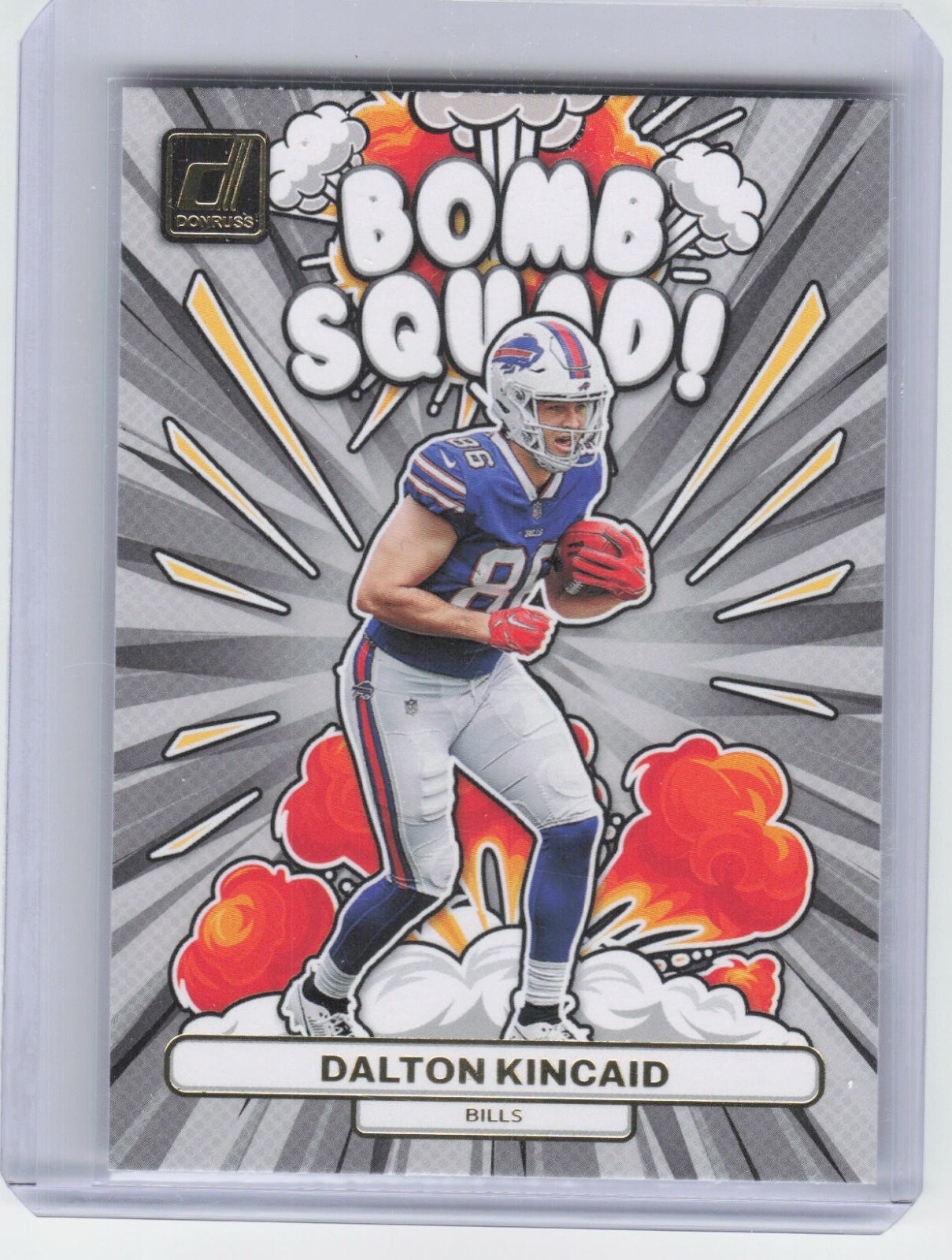 2023 Panini Donruss Dalton Kincaid BS-27 Bomb Squad Rookie Insert Bills