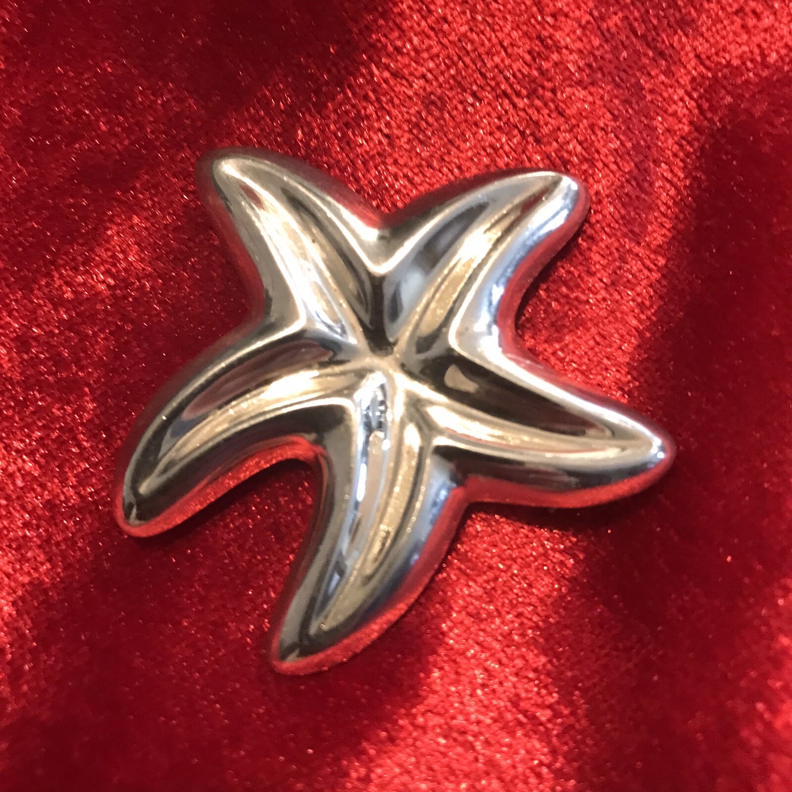 Sterling Silver Starfish Pin - image 1