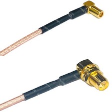 RG316 SSMB ANGLE FEMALE to RP-SMA FEMALE ANGLE RF Cable Rapid-SHIP LOT