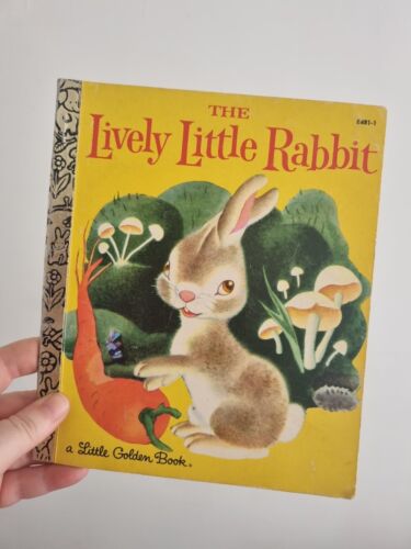 Lively Little Rabbit Vintage Little Golden Books Collectible Kids Used - Picture 1 of 3