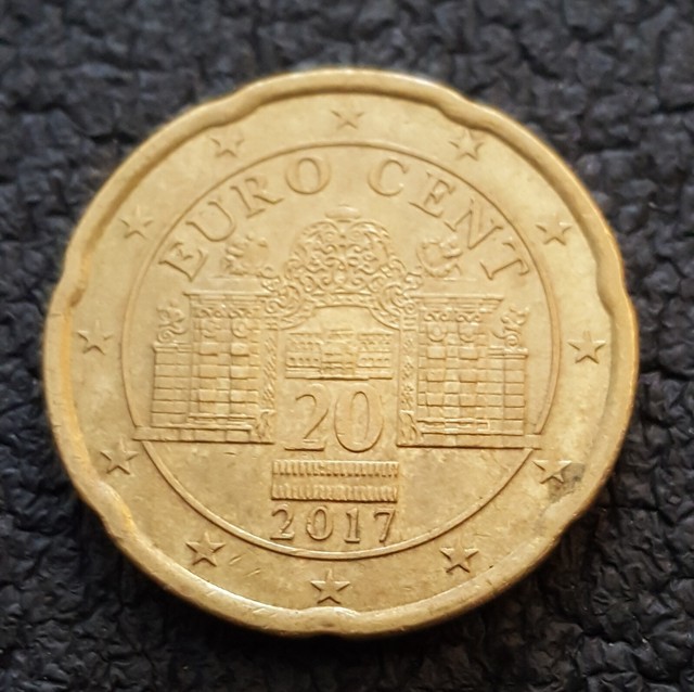 20 Cent Euro Münze ÖSTERREICH 2017 - Umlaufmünze 20 Cent Euro Münze ÖSTERREICH 2017 - Umlaufmünze