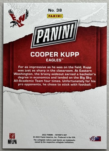 2022 Panini Father's Day - Holo #38 Cooper Kupp 28/199 - Picture 2 of 2