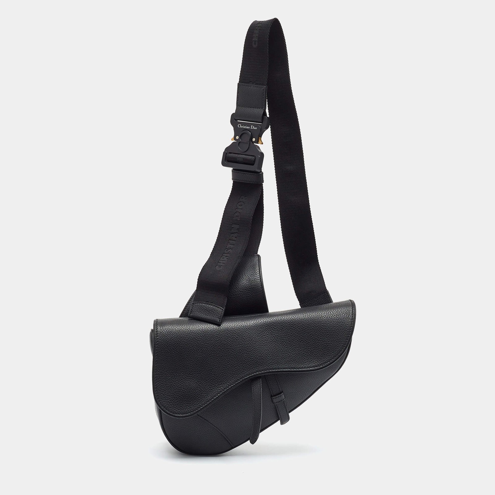 Dior Saddle Black Leather Crossbody Bag