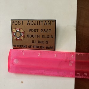 VFW Post ADJUTANT Veterans Of Foreign War Badge