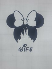 Disney Minnie Mouse Vinyl Decal Car Truck Window Sticker Set Of 2