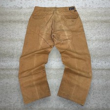 True Vintage 70s Red Head Pants 40x30 Baggy Fit Tan Made in USA Canvas Bone Dry