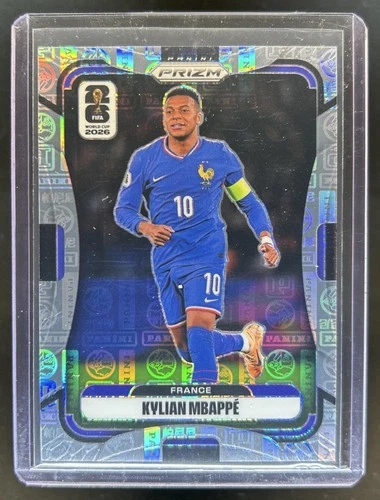 2026 Panini Prizm World Cup Kylian Mbappe Logo #/61 France