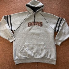 A- Vintage Jerzees Russell San Francisco Giants Hoodie Gray XL Made in USA MLB