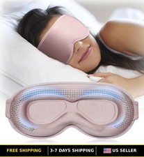 3D Weighted Eye Mask for Women - Complete Light Blocking for Sleep