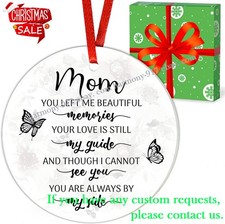 Mom Memorial Ornament 2022 with Gift Box as Memorial, Remembrance Gifts for D...