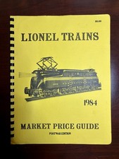 Lionel Trains 1984 Market Price Guide Postwar Edition