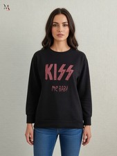 ITALY BASIC SWEATSHIRT ,KISS ME BABY, SWEATER PULLI ONE SIZE 34 36 38 NEU