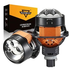 Auxbeam Led Mini Headlight 2.5 Bi Led Projector Lens Hilow Beam Universal Diy