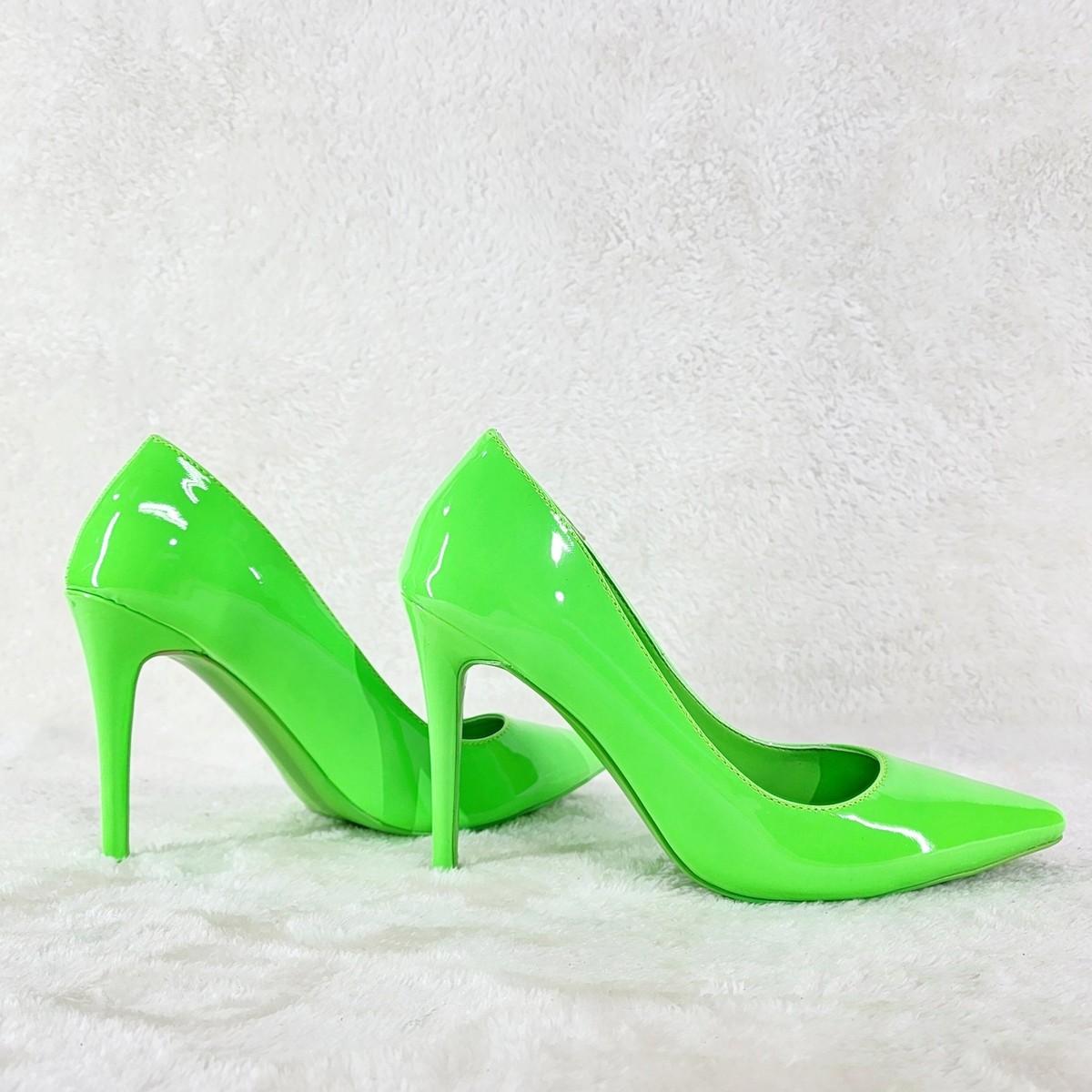 Fabio Neon Green Patent 4" High Heel Shoes Pointy Toe Pump US Ladies 7-13 | eBay Fabio Neon Green Patent 4" High Heel Shoes Pointy Toe Pump US Ladies 7-13 | eBay