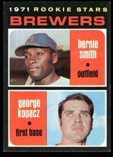 1971 Topps Brewers 1971 Rookie Stars Bernie Smith / George Kopacz #204