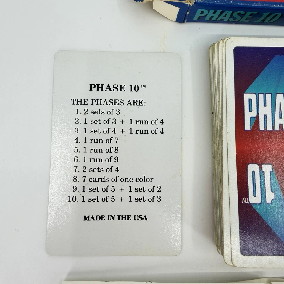 Phase 10 Card Game Vintage 1992 by Fundex Games Complete - Image 3 of 4