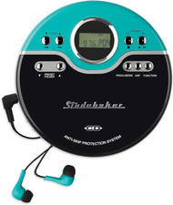 Studebaker Retro Portable CD Player CD-R/RW MP3 Playback Programmable Person