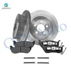 Set 6 Rear 285mm Brake Disc Rotors-Ceramic Brake Pad Kit For 2003-2006 Jeep TJ
