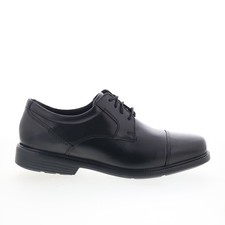 Rockport Charles Road Cap Toe V80556 Mens Black Oxfords Cap Toe Shoes 10