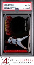 1995 DONRUSS MOUND MARVELS #1 GREG MADDUX HOF POP 3 PSA 8