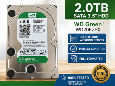 WD Green WD20EZRX 2TB 3.5'' SATA III Desktop Hard Drive HDD 64MB Cache Tested