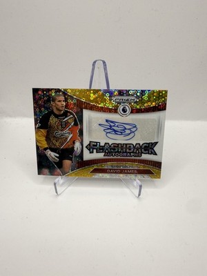 2022-23 Panini Prizm Premier League Flashback Auto Gold David James 08/10