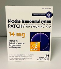 Habitrol Nicotine Transdermal System Patch 14 MG Step 2 , 14 Patches Exp 2028/01