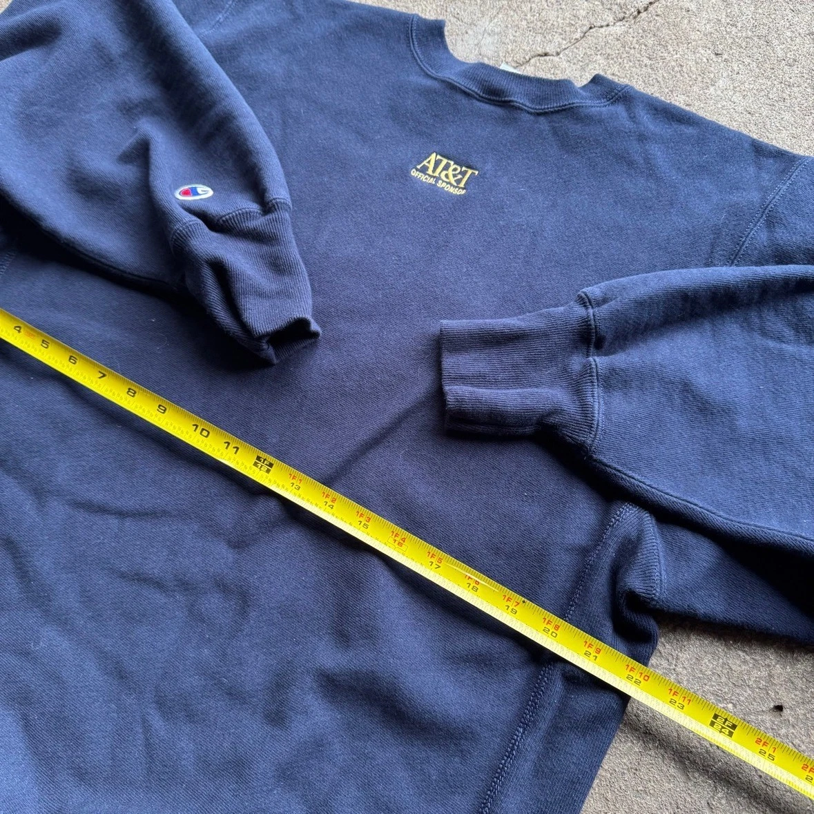 Vintage Champion Reverse Weave USA Olympics Sweatshirt Mens XL Navy AT&T 90s - product detail image 3