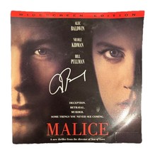 Alec Baldwin Malice Signed Autographed Movie Laserdisc