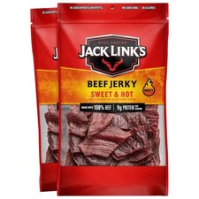 Jack Link's Sweet  Hot Beef Jerky Multipack 9 Ounce Pack of 2 , 