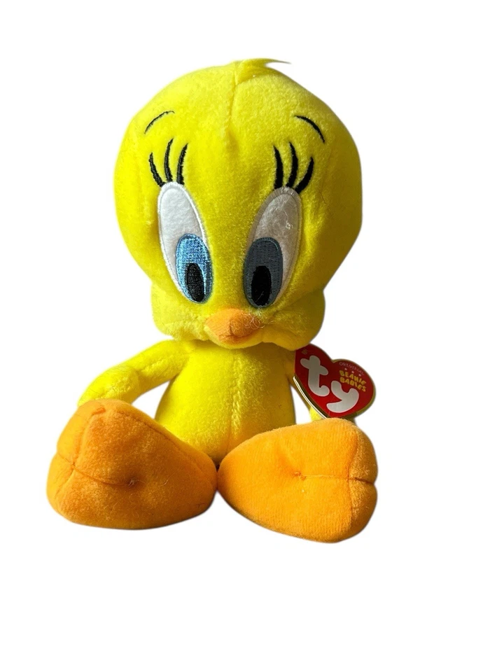 Ty Beanie Babies Tweety Looney Tunes 2011 etiquetas todavía incluidas juguete de dibujos animados LEER Foto 2 de 4