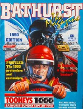 1990 Bathurst 1000 Race Program Richards Nissan GTR Brock Johnson Grice HRT VL