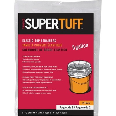 Elastic Top Paint Strainers for 5 Gallon Buckets 2 Pack