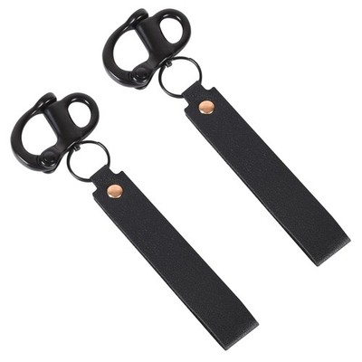 ETZ Quick Release Clip Shackle for SCBA Mask (2 Pack), Firefighter Black