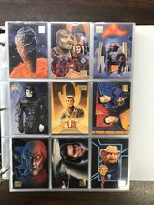 lot of 4 star trek card sets plus inserts in binder