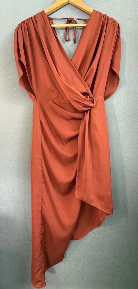 chinese dress ladies Plus Size Wrap Midi Dress main image 1