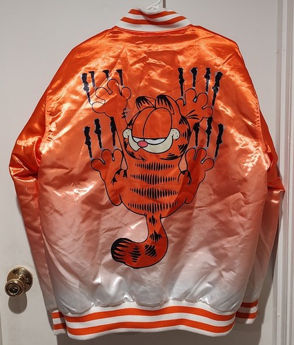 Chaqueta Bomber Headgear Classics Nostalgia Garfield Satén Talla XL - Imagen 3 de 6
