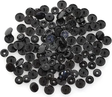 200 Sets KAM Extra Long Prong Plastic Snaps, Size 20 T5 Glossy round Resin Plast