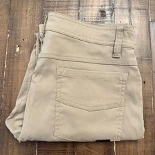 prAna Brion Slim Fit Pants Men's W30xL29.5 Khaki Stretch Hiking Outdoor Casual