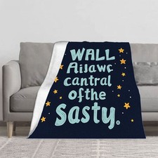 Durable Soft  Warm Flannel Blanket - Cozy Stars Design for Sofa Travel Bed
