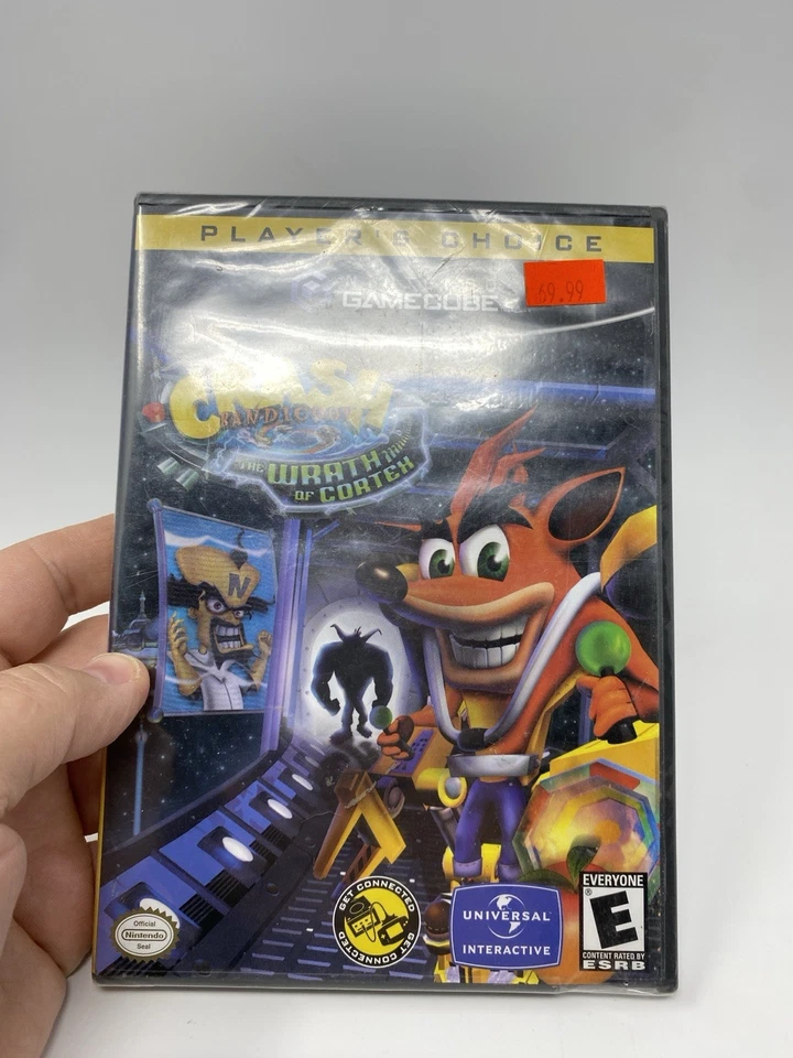 NEW IN PLASTIC Crash Bandicoot: The Wrath of Cortex Nintendo GameCube 2001 - Image 2 of 4