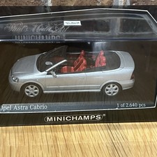 Minichamps 2000 Opel Astra Cabrio Silver 1/43 Scale NIB New 1 Of 2640